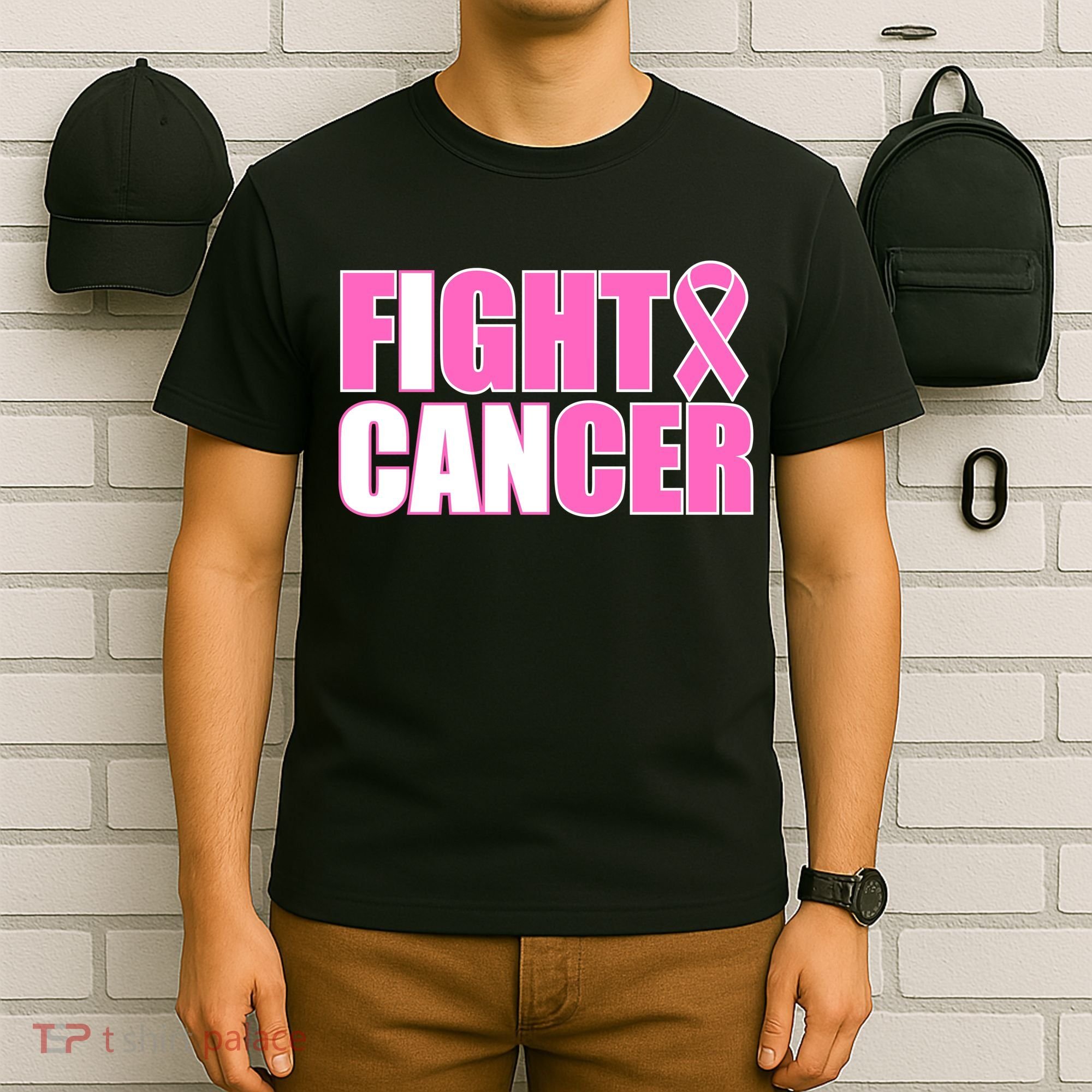 I Can Fight Cancer Breast Cancer Awareness T-Shirt