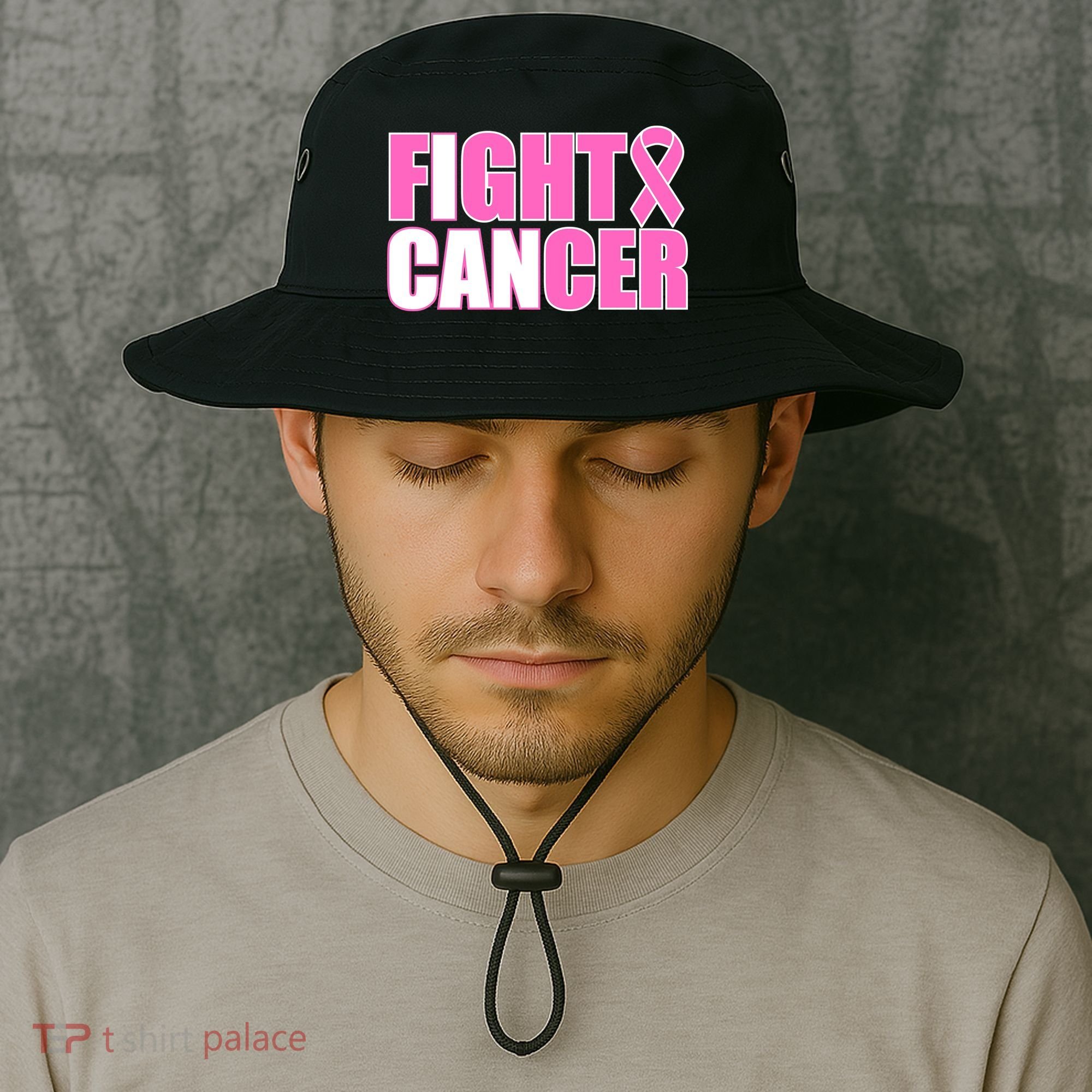 I Can Fight Cancer Breast Cancer Awareness Bucket Hat
