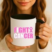 I Can Fight Cancer Breast Cancer Awareness Coffee Mug thumb 3