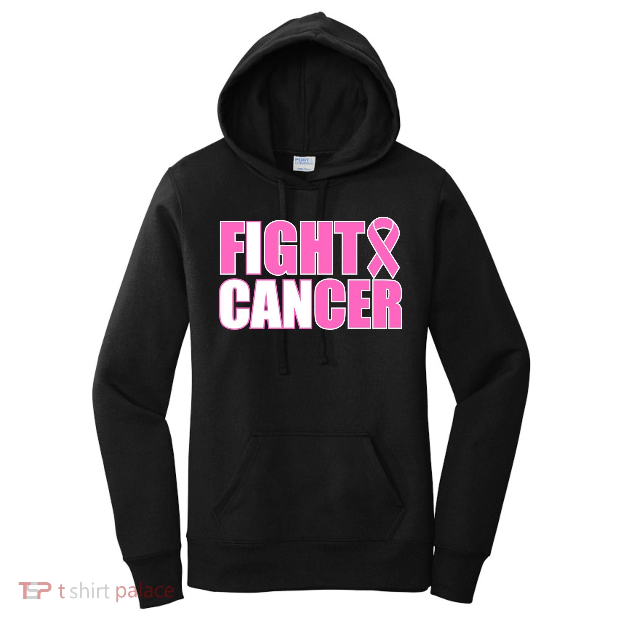 I Can Fight Cancer Breast Cancer Awareness Women's Hoodie