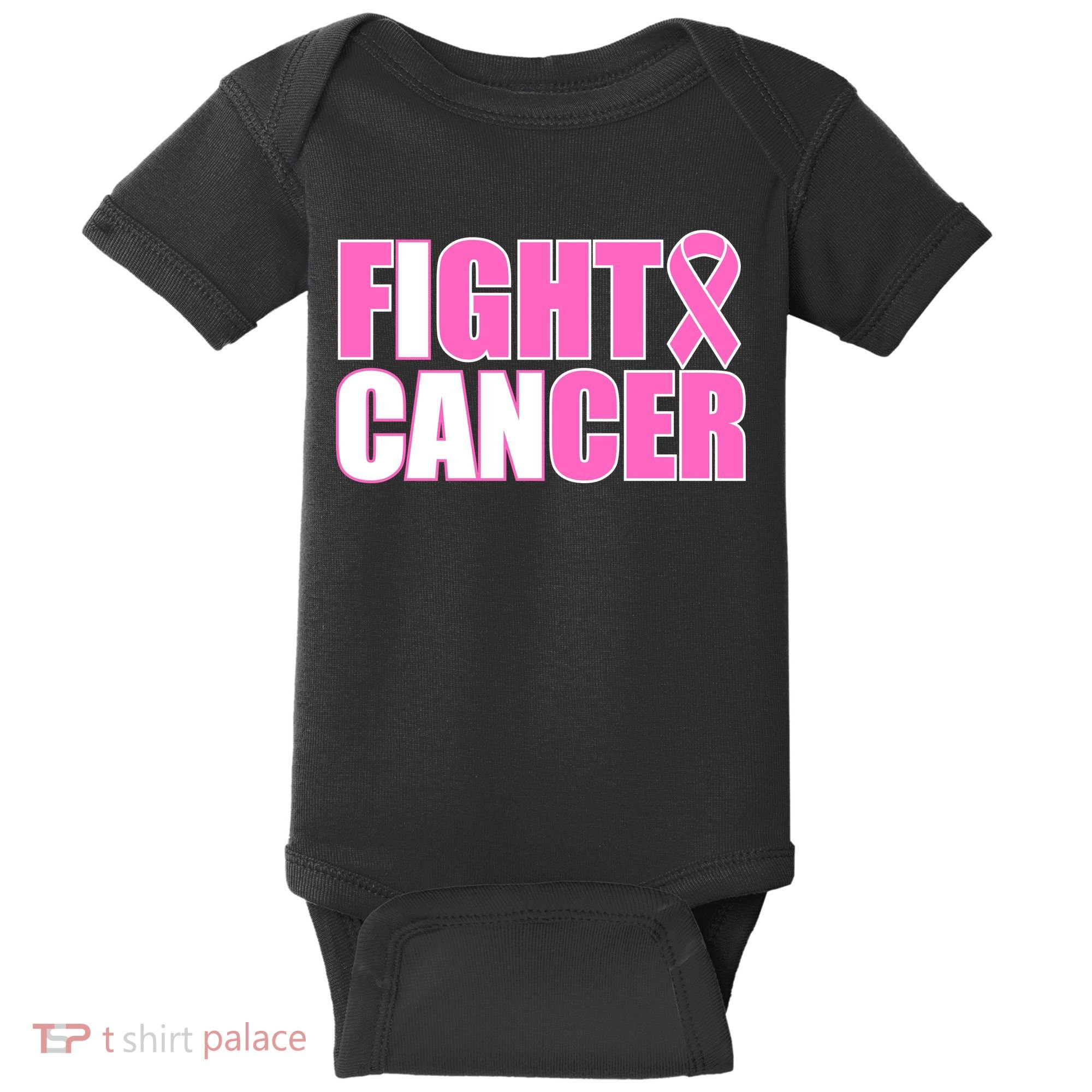I Can Fight Cancer Breast Cancer Awareness Baby Bodysuit