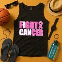 I Can Fight Cancer Breast Cancer Awareness Tank Top thumb 4
