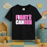 I Can Fight Cancer Breast Cancer Awareness Toddler T-Shirt thumb 3