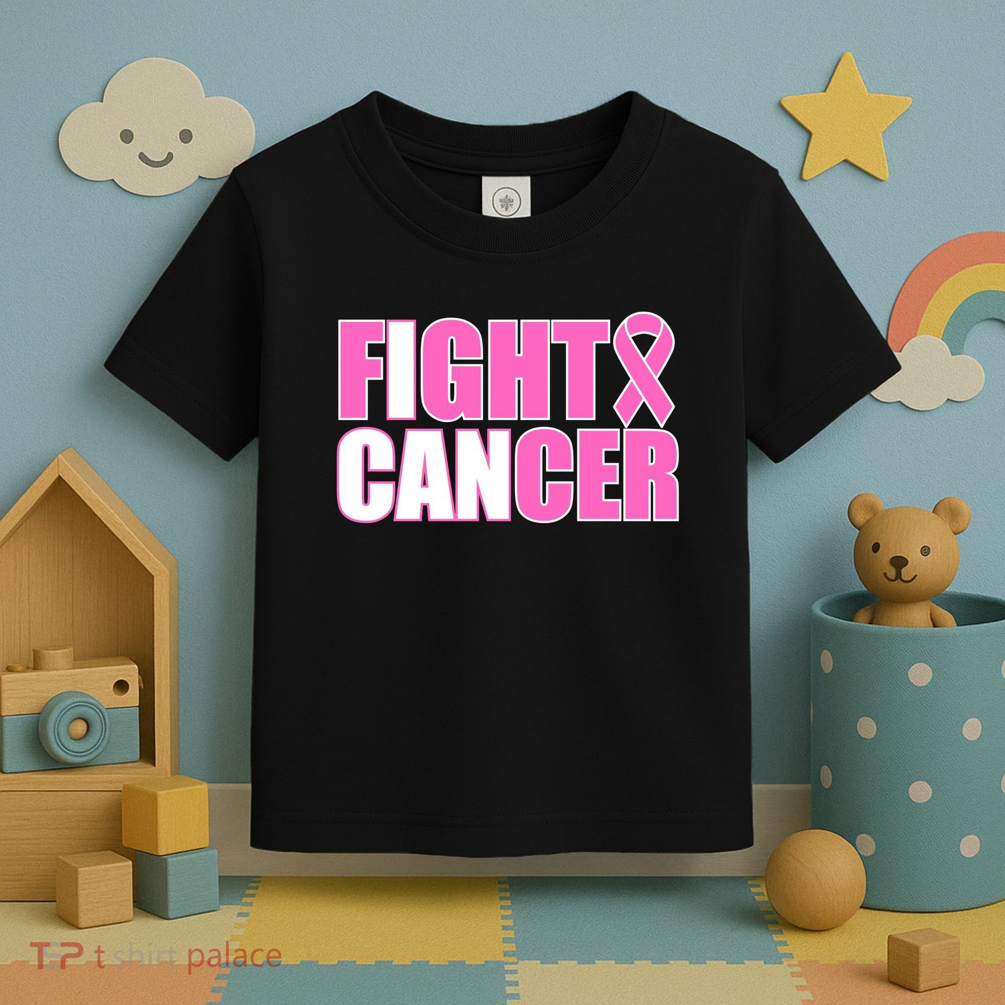 I Can Fight Cancer Breast Cancer Awareness Toddler T-Shirt