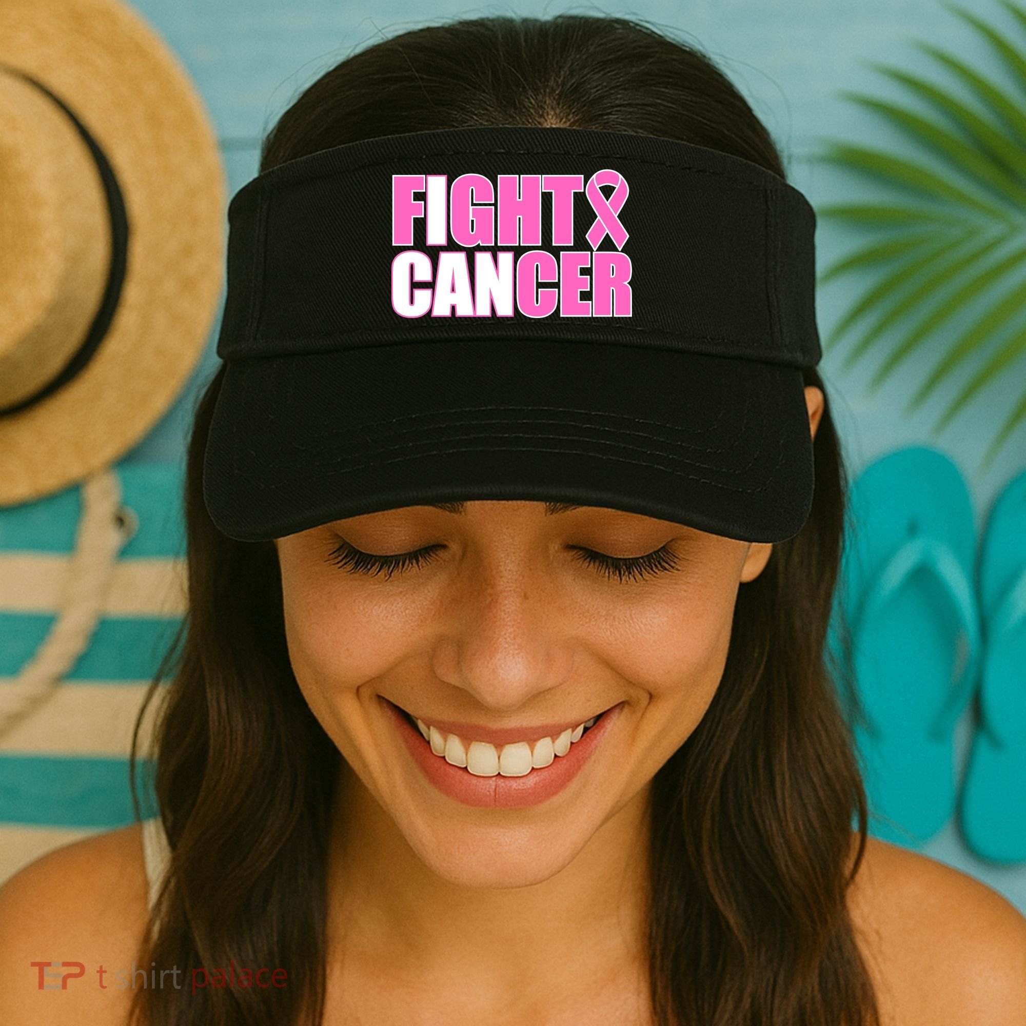 I Can Fight Cancer Breast Cancer Awareness Visor