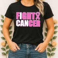 I Can Fight Cancer Breast Cancer Awareness Women's T-Shirt thumb 2