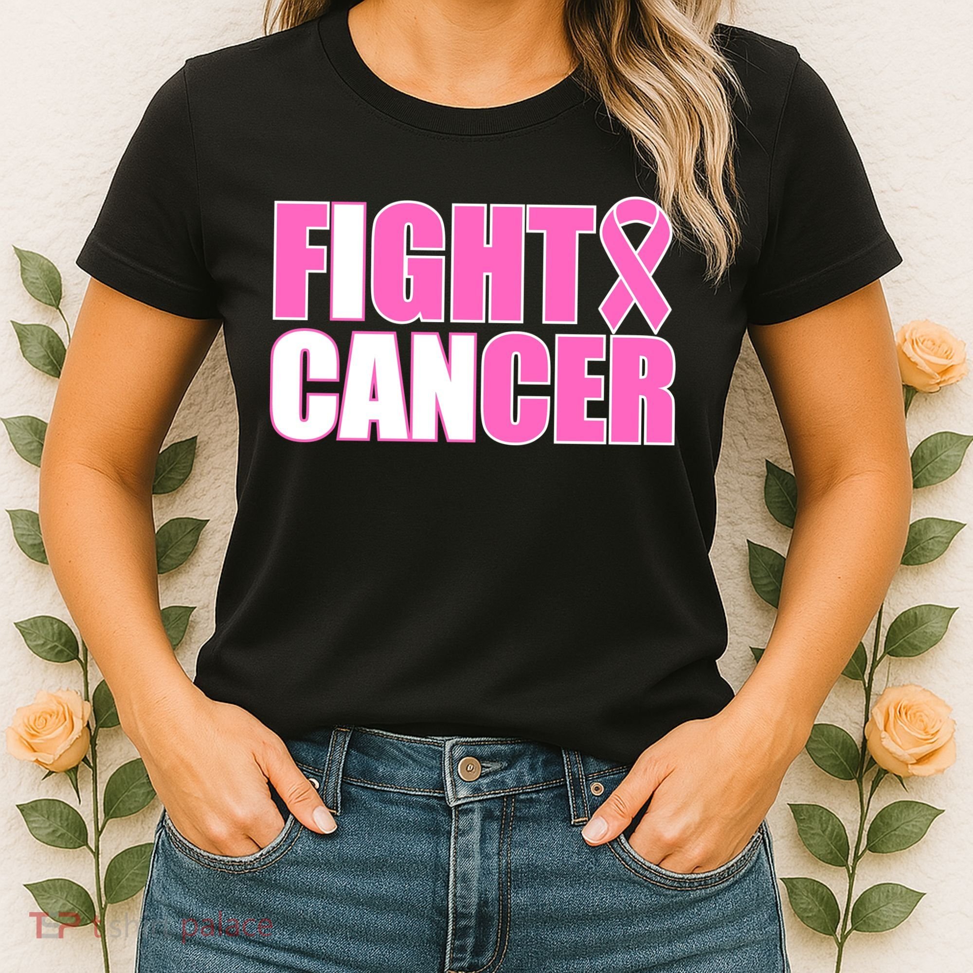 I Can Fight Cancer Breast Cancer Awareness Women's T-Shirt
