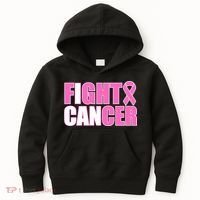 I Can Fight Cancer Breast Cancer Awareness Kids Hoodie thumb 0