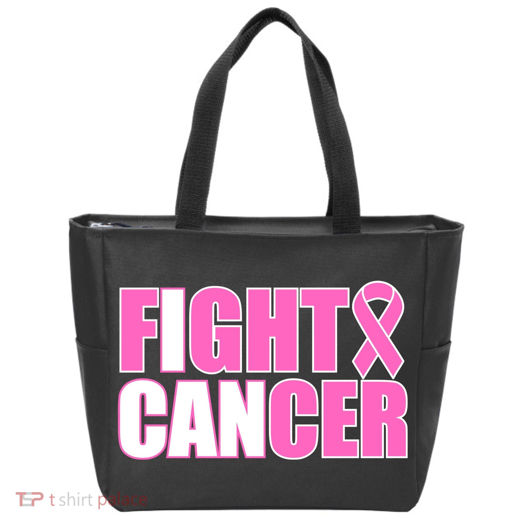 I Can Fight Cancer Breast Cancer Awareness Tote Bag