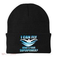 I Can Fly What's Your Superpower Swimming Beanie thumb 0