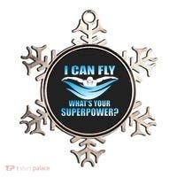 I Can Fly What's Your Superpower Swimming Ornament thumb 0