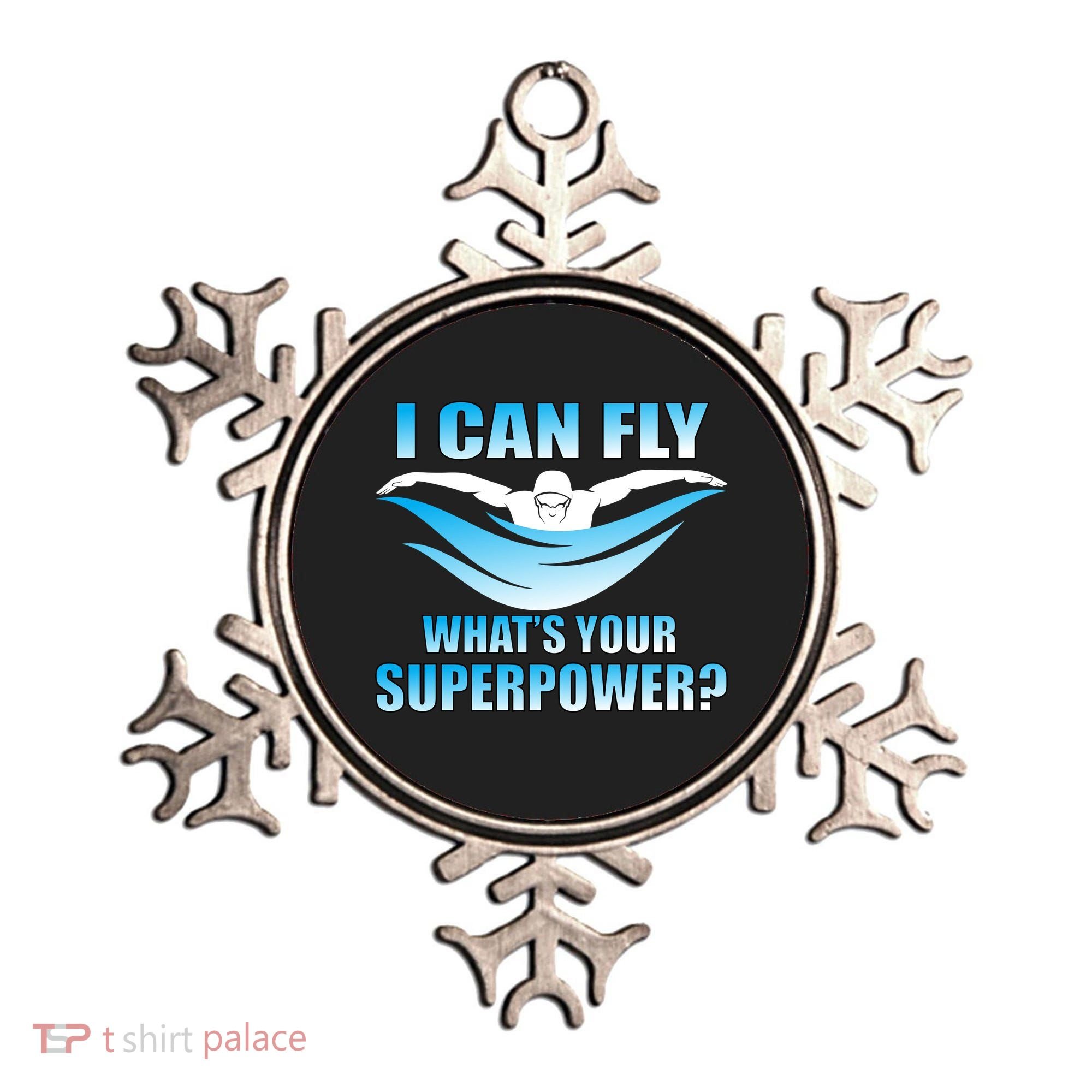 I Can Fly What's Your Superpower Swimming Ornament