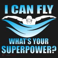 I Can Fly What's Your Superpower Swimming Kids Long Sleeve Shirt thumb 2