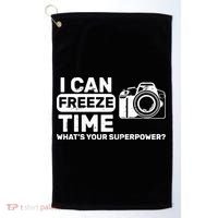 I Can Freeze Time What's Your Superpower? Golf Towel thumb 0