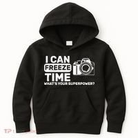 I Can Freeze Time What's Your Superpower? Kids Hoodie thumb 0