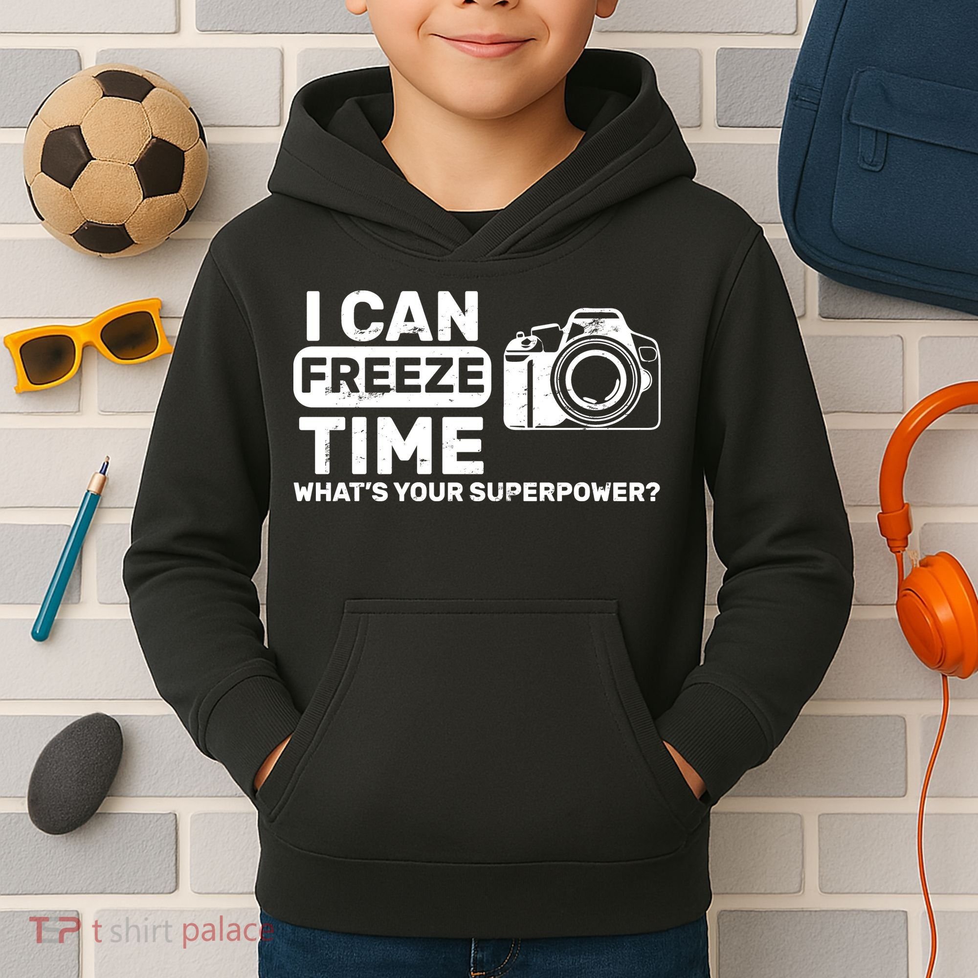 I Can Freeze Time What's Your Superpower? Kids Hoodie