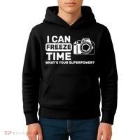 I Can Freeze Time What's Your Superpower? Kids Hoodie thumb 4