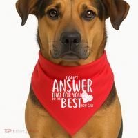 I Can't Answer That For You Do The Best You Can USA-Made Doggie Bandana thumb 1
