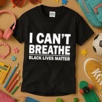 I Can't Breathe Black Lives Matter Kids T-Shirt thumb 3
