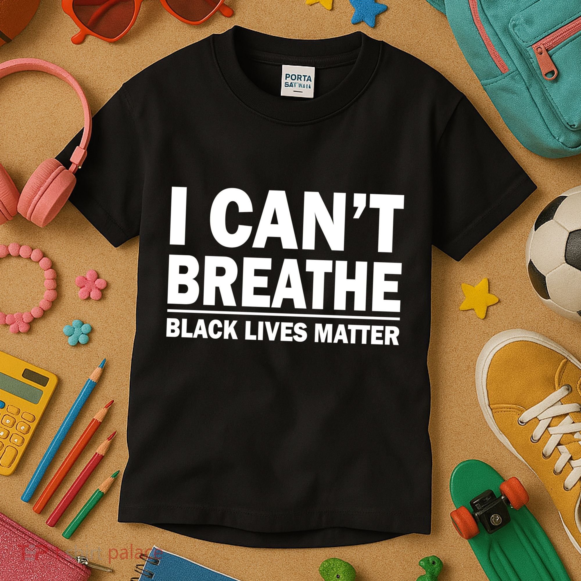 I Can't Breathe Black Lives Matter Kids T-Shirt