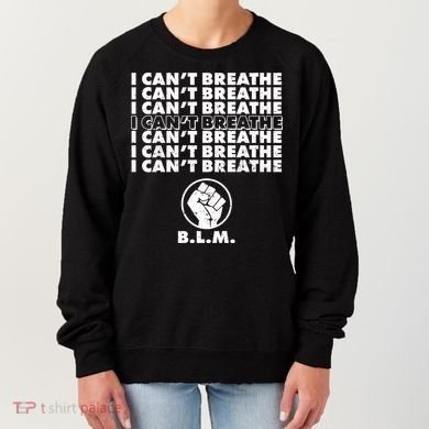 I Can't Breathe Black Lives Matter BLM Fist Women's Sweatshirt