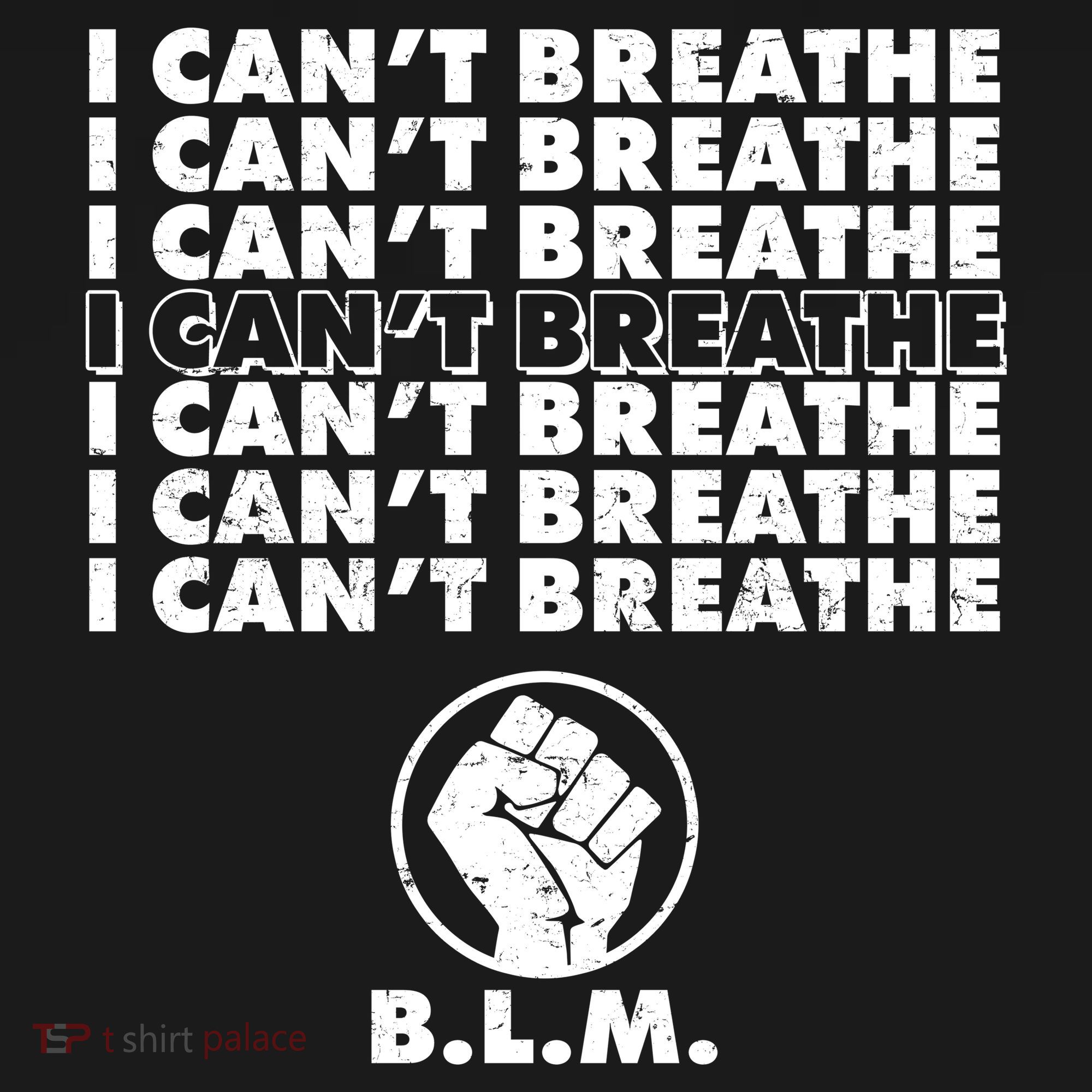 I Can't Breathe Black Lives Matter BLM Fist Bucket Hat