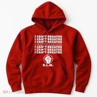 I Can't Breathe Black Lives Matter BLM Fist Hoodie thumb 0