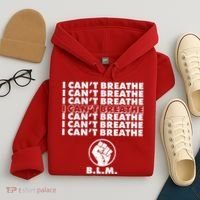 I Can't Breathe Black Lives Matter BLM Fist Hoodie thumb 4