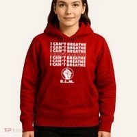 I Can't Breathe Black Lives Matter BLM Fist Hoodie thumb 5