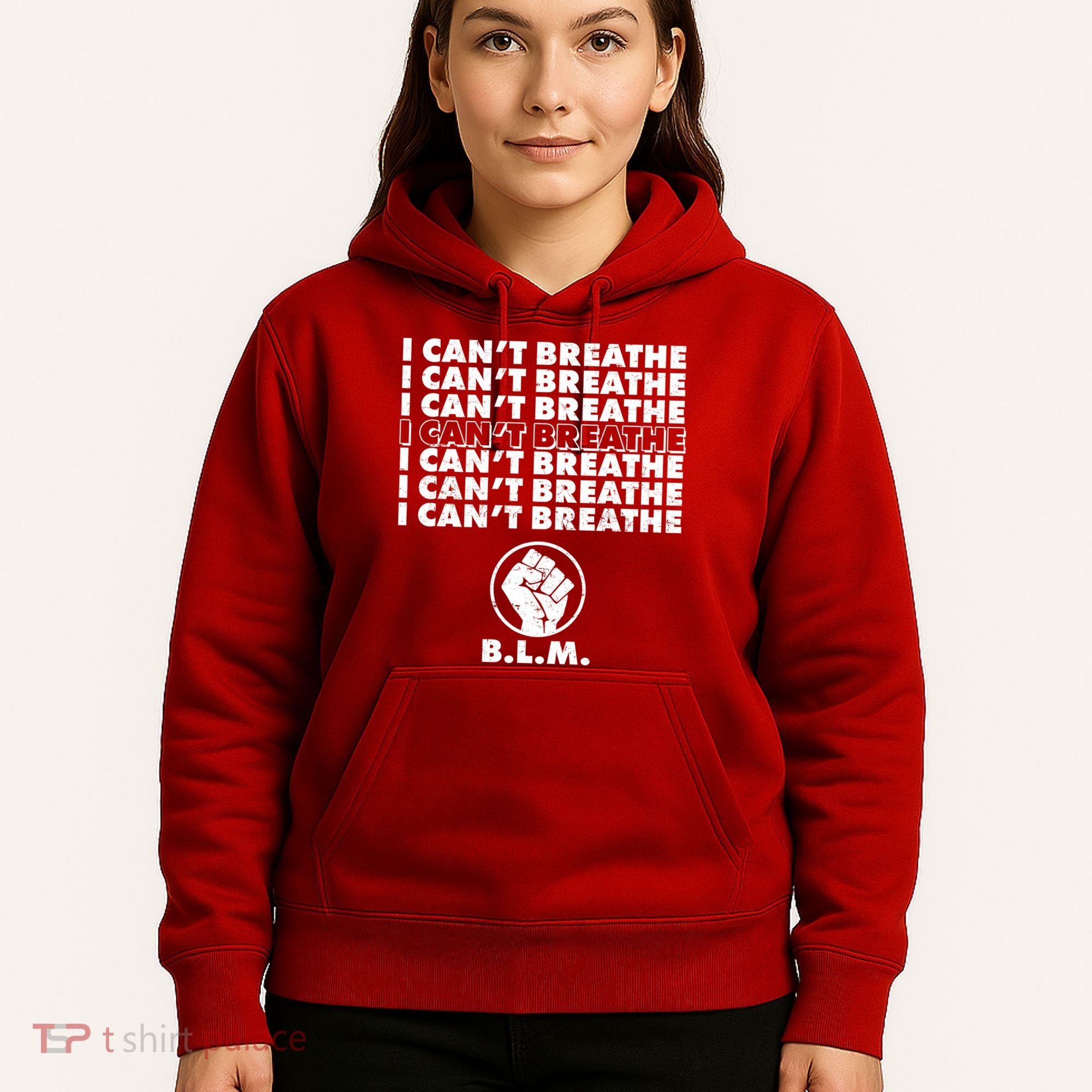 I Can't Breathe Black Lives Matter BLM Fist Hoodie