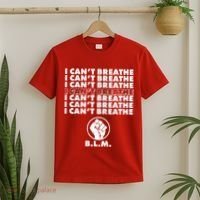 I Can't Breathe Black Lives Matter BLM Fist T-Shirt thumb 2