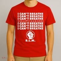 I Can't Breathe Black Lives Matter BLM Fist T-Shirt thumb 3