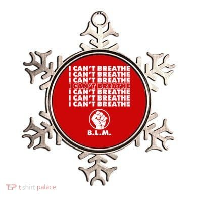 I Can't Breathe Black Lives Matter BLM Fist Ornament