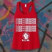 I Can't Breathe Black Lives Matter BLM Fist Women's Tank Top thumb 3