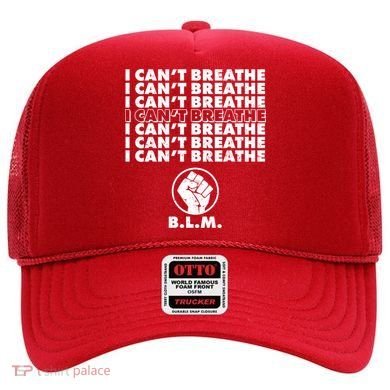 I Can't Breathe Black Lives Matter BLM Fist Hat