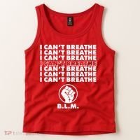 I Can't Breathe Black Lives Matter BLM Fist Tank Top thumb 2