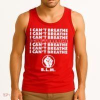 I Can't Breathe Black Lives Matter BLM Fist Tank Top thumb 3