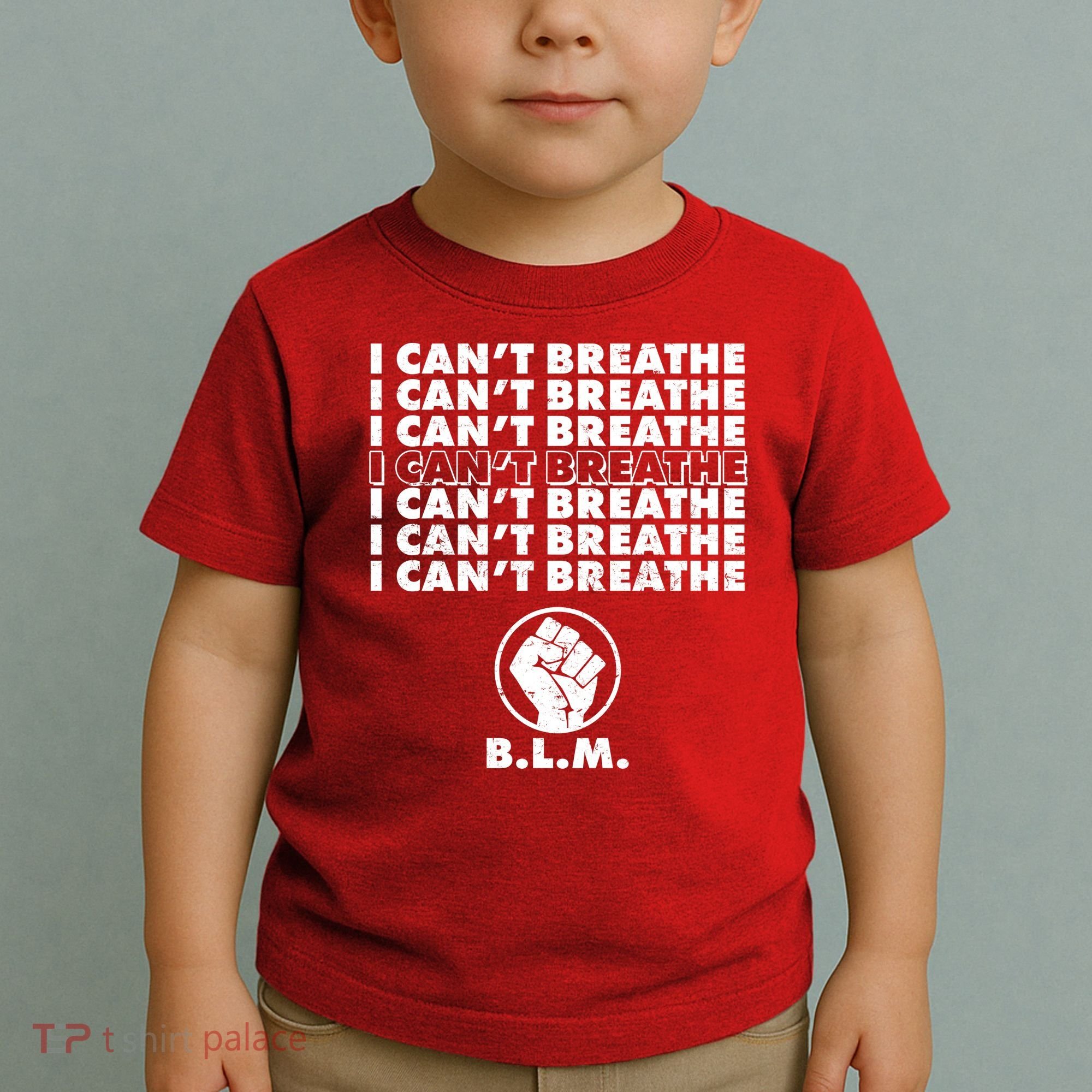 I Can't Breathe Black Lives Matter BLM Fist Toddler T-Shirt