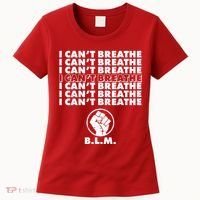 I Can't Breathe Black Lives Matter BLM Fist Women's T-Shirt thumb 0
