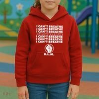 I Can't Breathe Black Lives Matter BLM Fist Kids Hoodie thumb 3