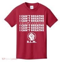 I Can't Breathe Black Lives Matter BLM Fist Kids T-Shirt thumb 0
