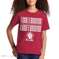 I Can't Breathe Black Lives Matter BLM Fist Kids T-Shirt thumb 2