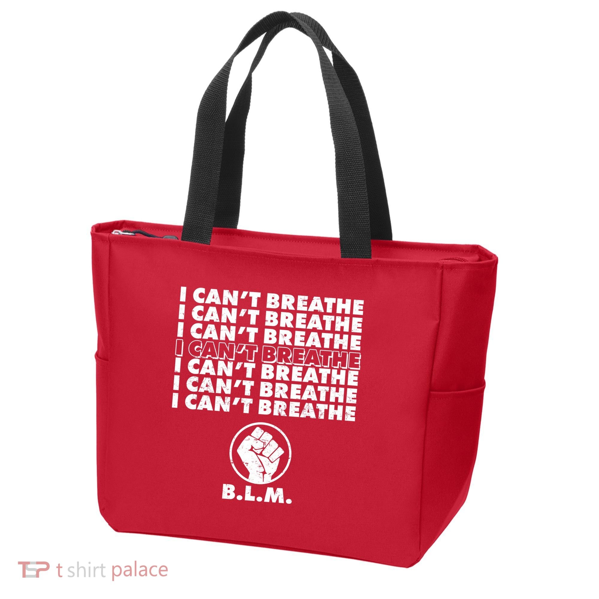 I Can't Breathe Black Lives Matter BLM Fist Tote Bag