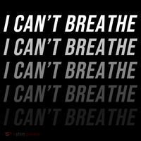 I Can't Breathe Fading Word Print T-Shirt thumb 7