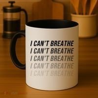 I Can't Breathe Fading Word Print Coffee Mug thumb 4