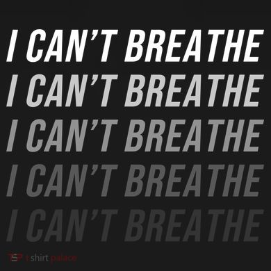 I Can't Breathe Fading Word Print 16 in Basic Backpack