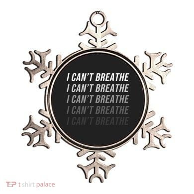 I Can't Breathe Fading Word Print Ornament