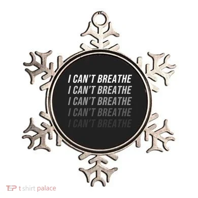 I Can't Breathe Fading Word Print Ornament