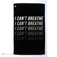 I Can't Breathe Fading Word Print Golf Towel thumb 0