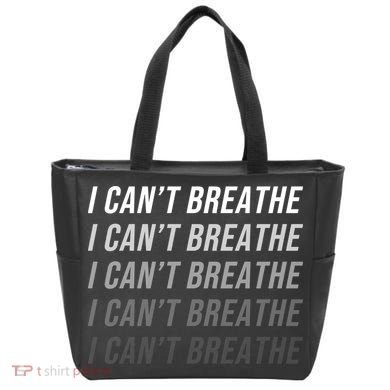 I Can't Breathe Fading Word Print Tote Bag